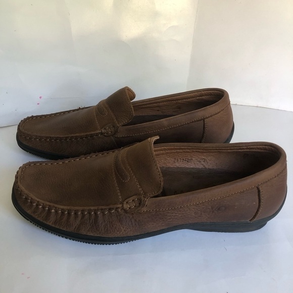 Esko Men’s Leather Slip On  Loafers Moccasin Size 11 main image 13